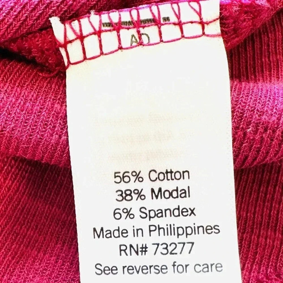 NWT LAUREN CONRAD Women Long Sleeve Pullover Round Neck Red Shirt Plus Size XXL - Picture 11 of 12